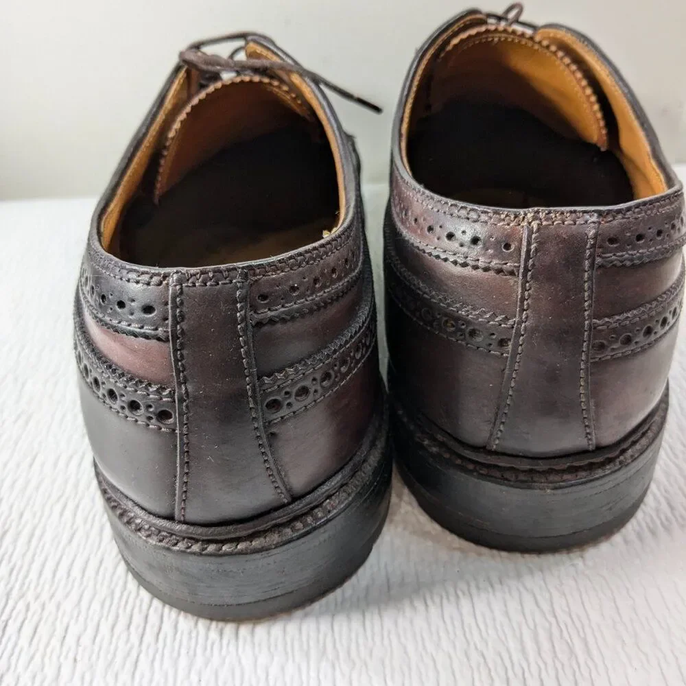 Alden 975 Shell Cordovan Leather Men's sz 11.5 B/D Long Wing Blucher Shoes READ